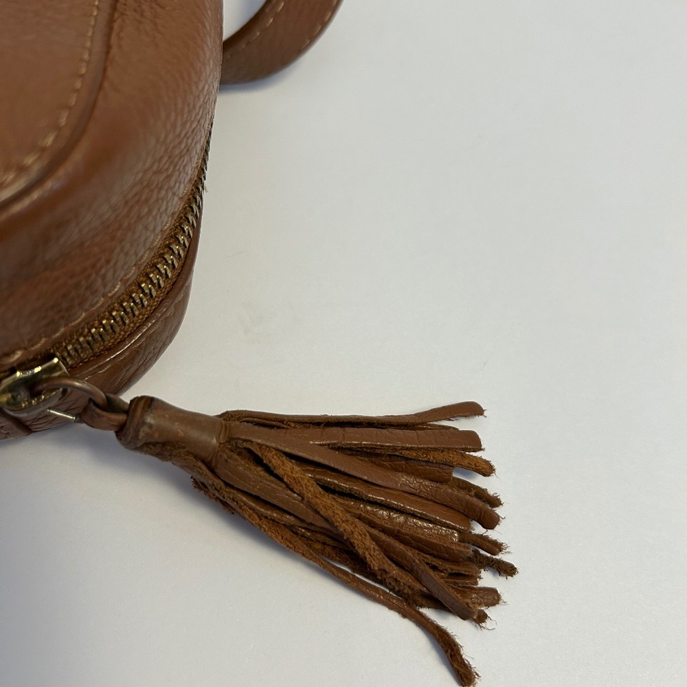 Cuyana Brown Leather Crossbody Bag - Picture 3 of 7